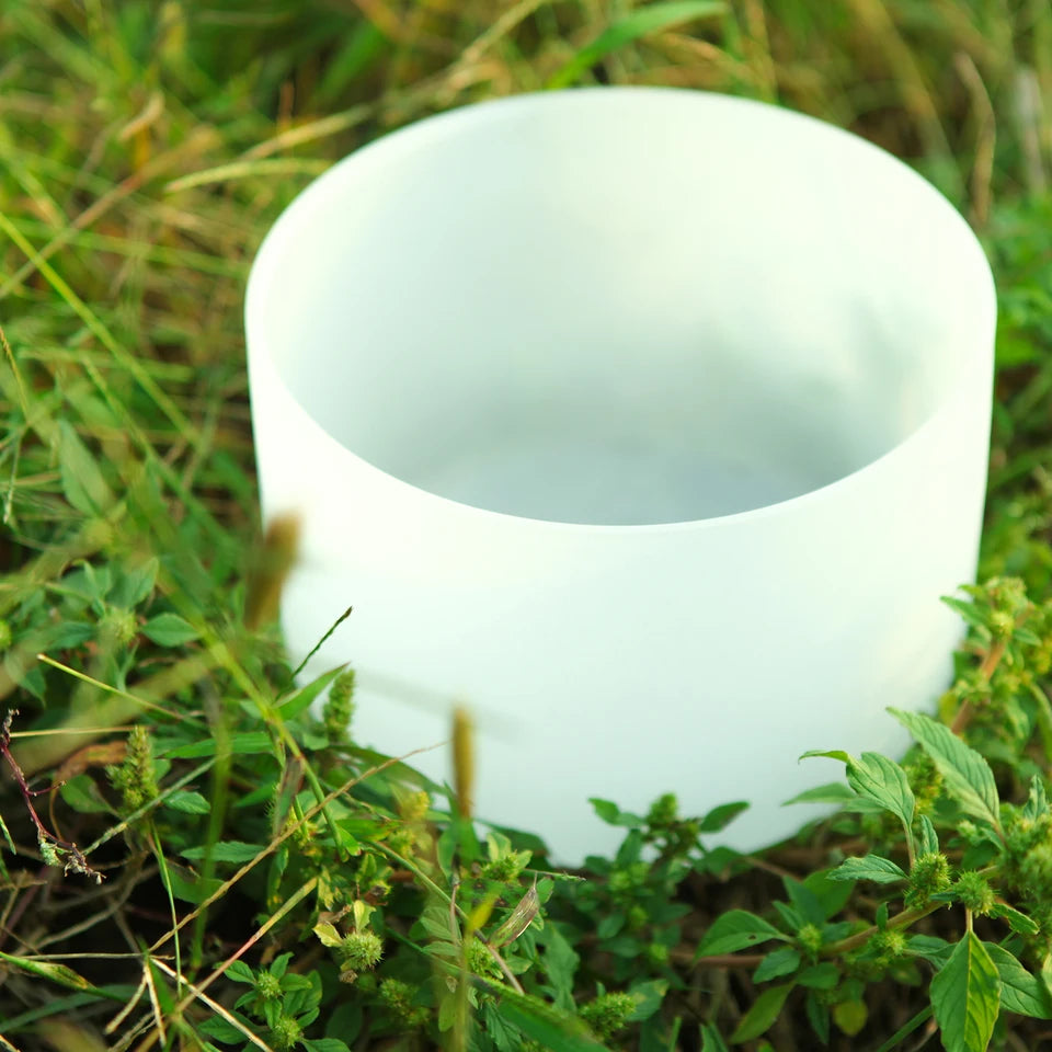 Outlets! Crystal Singing Bowl Set for Sound Healing with  Suede Stick